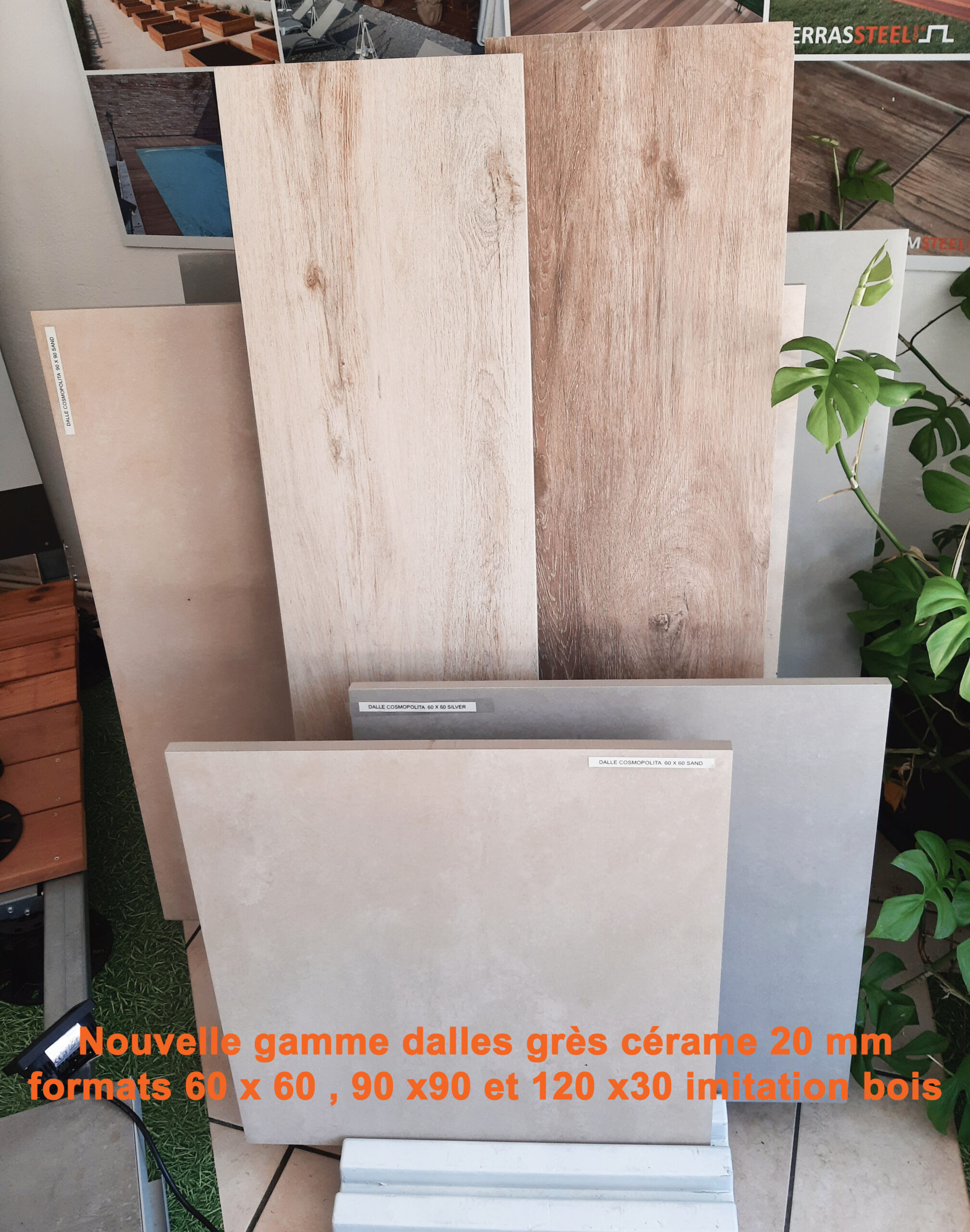 NOUVELLE GAMME DALLES GRES CERAME 20 MM DecoboisDecobois